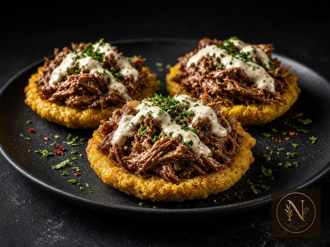Tostones para compartir en catering